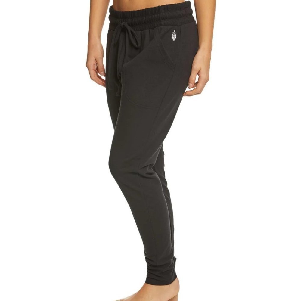Free People Black Track Pants
